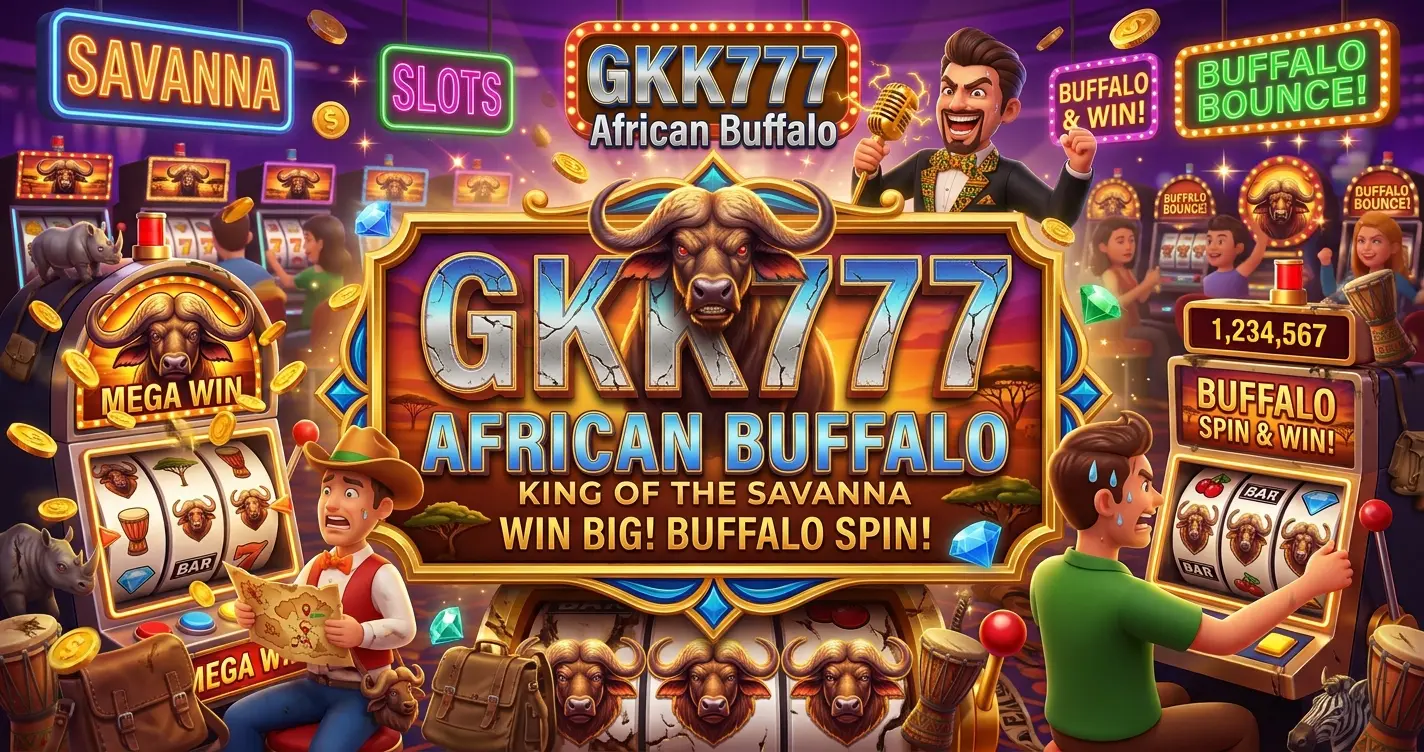 GKK777 ကျွဲစလော့ဂိမ်း – ကစားနည်းလမ်းညွှန် gkk777 african buffalo slot guide